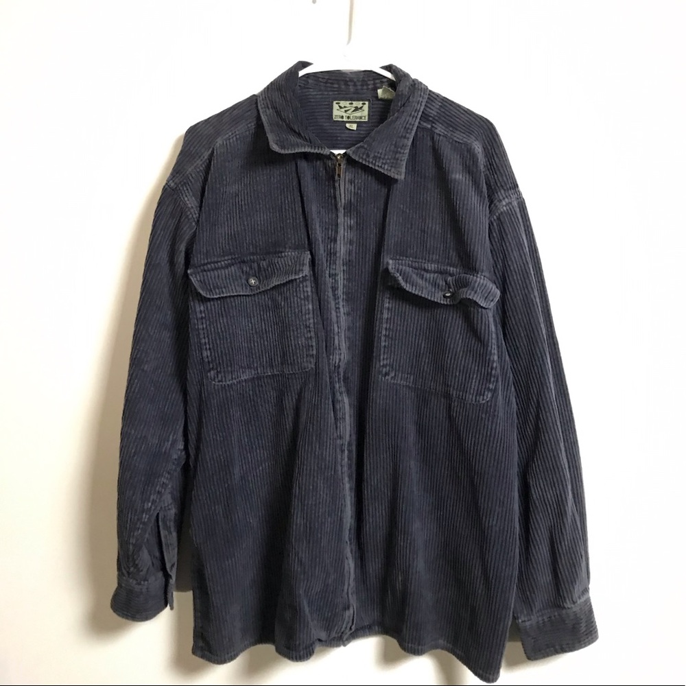 Corduroy Zip-up Shirt/ oversized jacket